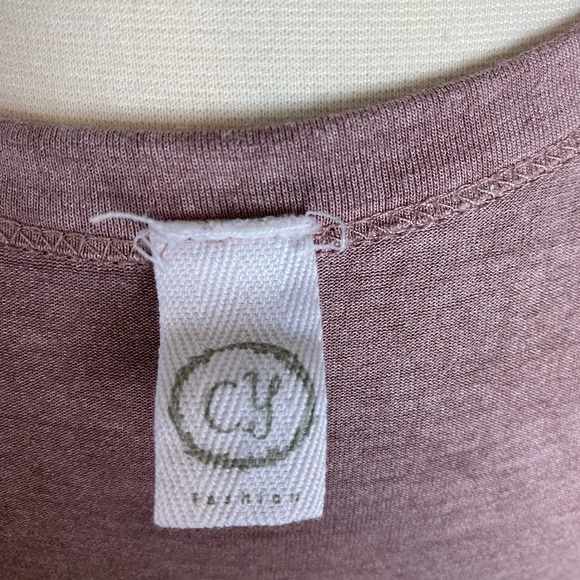 Boutique x Royal & Reese Front Tie Sleeveless Tank Blouse Buttery Soft Mauve LG - Picture 5 of 8